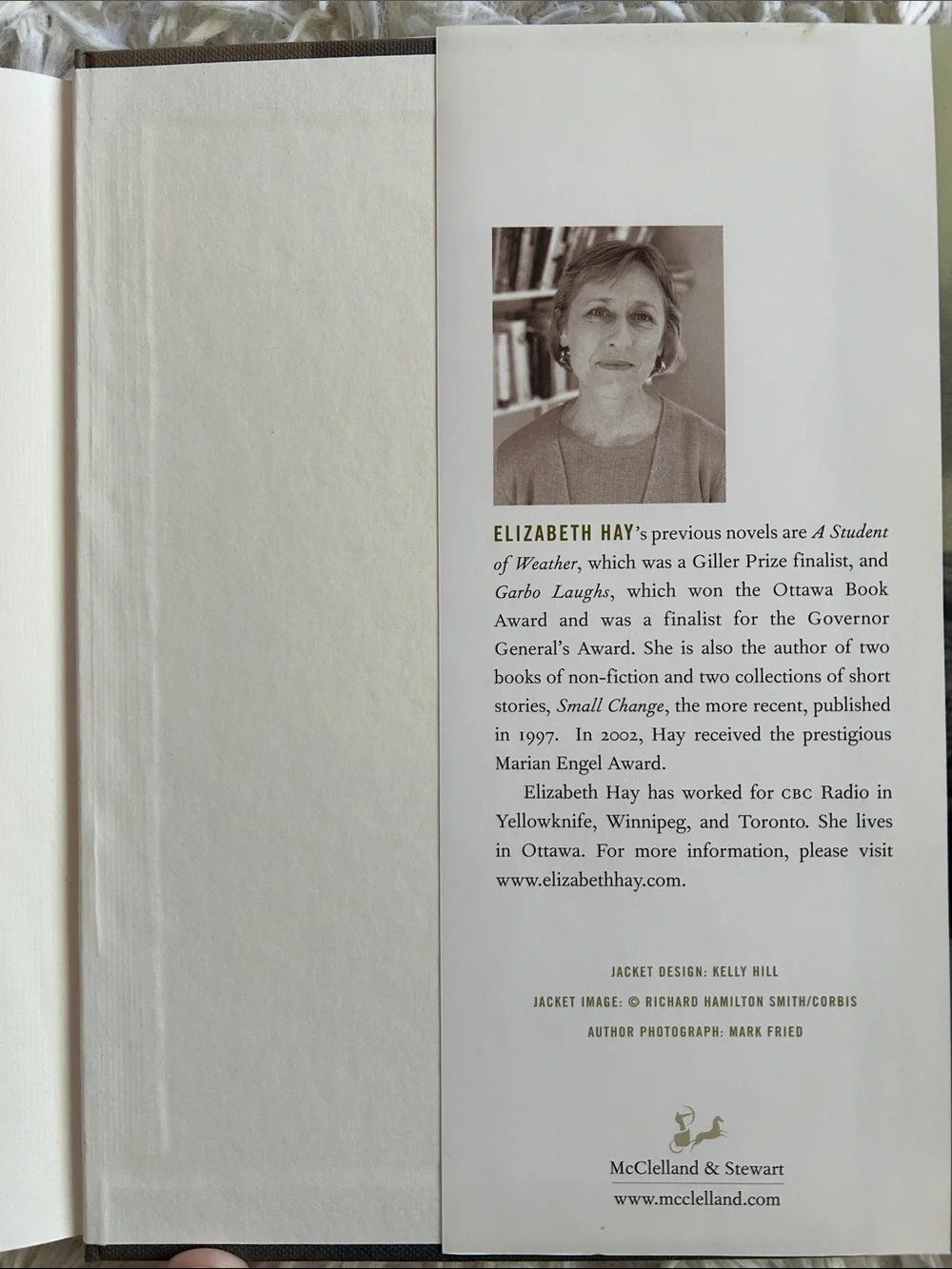 Elizabeth Hay "Late Nights on Air" — Green Cover with Red Accents - Picture 5 of 5